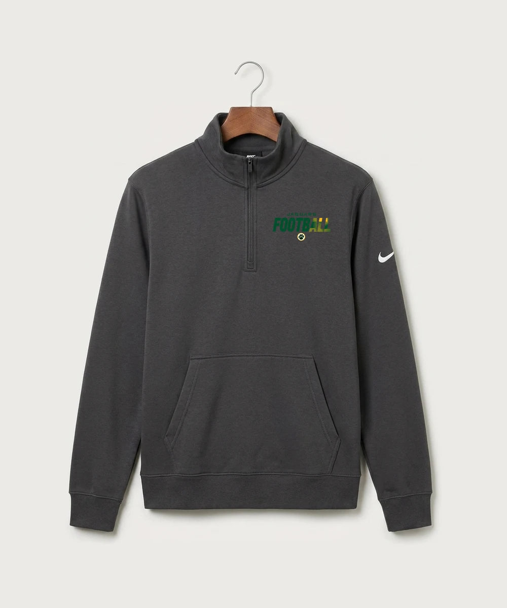 Ashwaubenon High School Football (Boys) (Sandbox) - Anthracite Nike Club Fleece Sleeve Swoosh 1/2-Zip NKDX6718