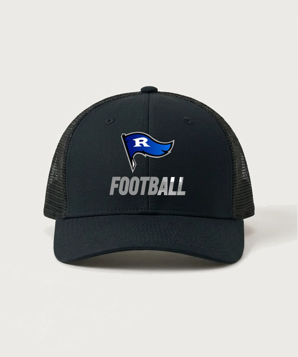 Red Lake County Central Football (Boys) - Black/ Black Sport-Tek Club Trucker Cap STC46