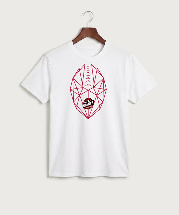 Mesabi East High School Football (Boys) - White Port & Co Core Cotton Tee. PC54