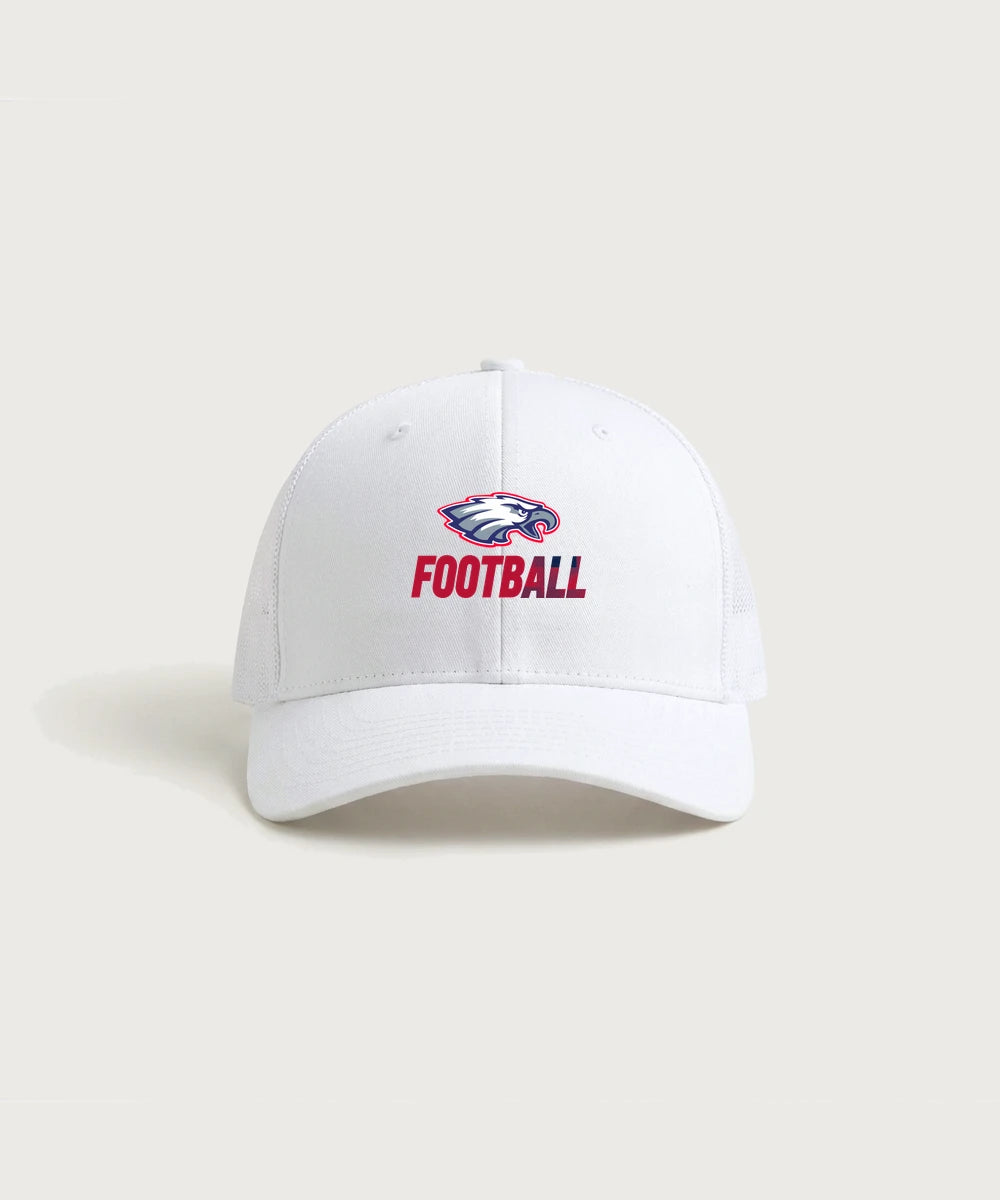 Pequot Lakes High School Football (Boys) - White/ White Sport-Tek Club Trucker Cap STC46