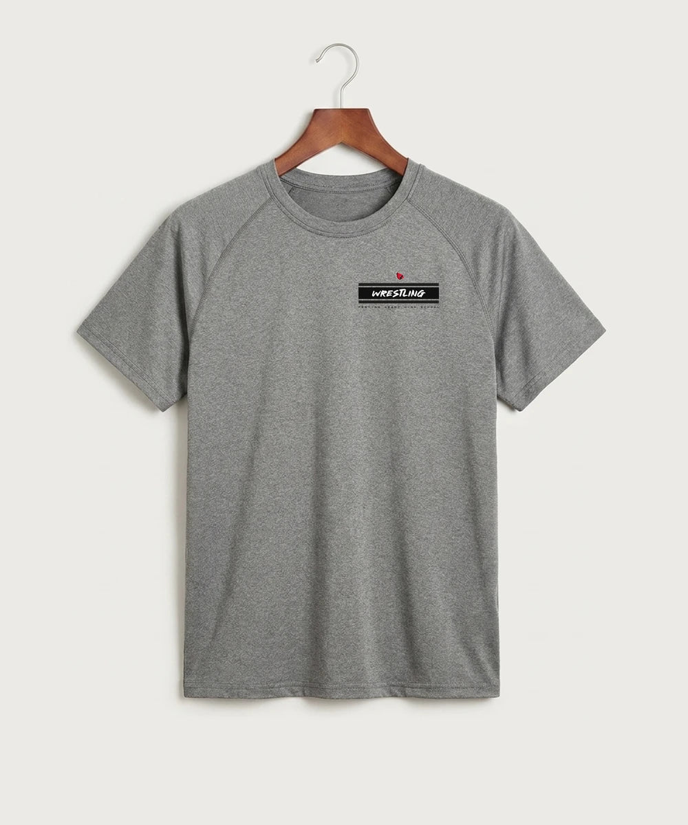 GF E2E Test 01 Wrestling - Gray Tee