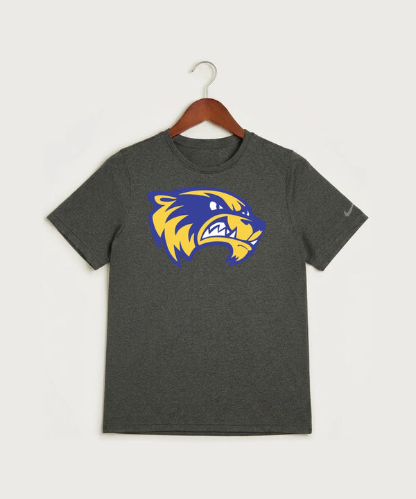 Wadena Deer Creek High School Football (Boys) - Dark Smoke Heather Nike Youth Swoosh Sleeve rLegend Tee NKDX8787