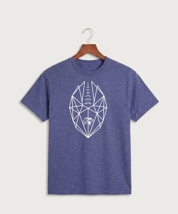 Polk County West Football (Boys) - Heather Purple Port & Co Core Cotton Tee. PC54