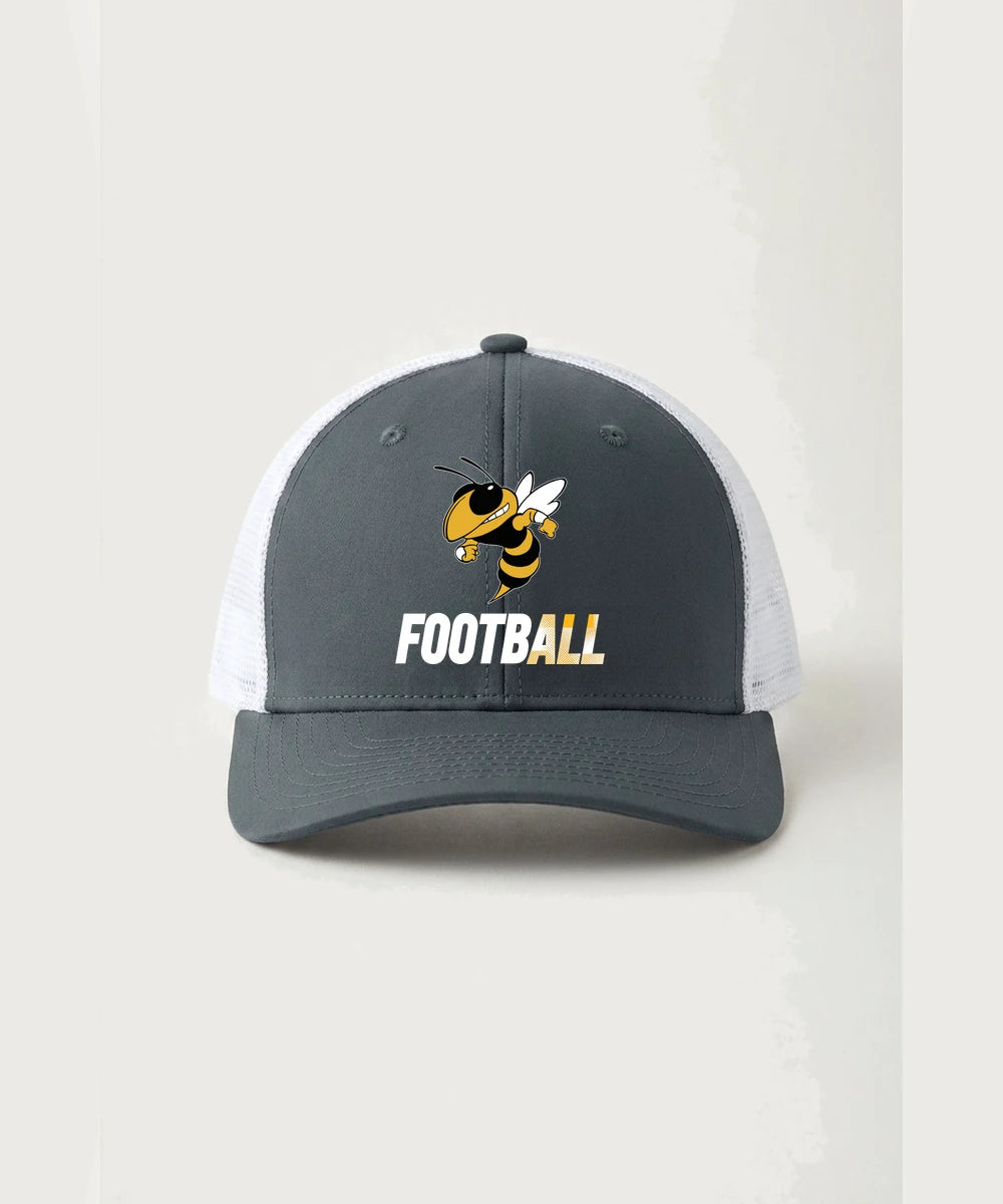 Perham High School Football (Boys) - Iron Grey/ White Sport-Tek Club Trucker Cap STC46