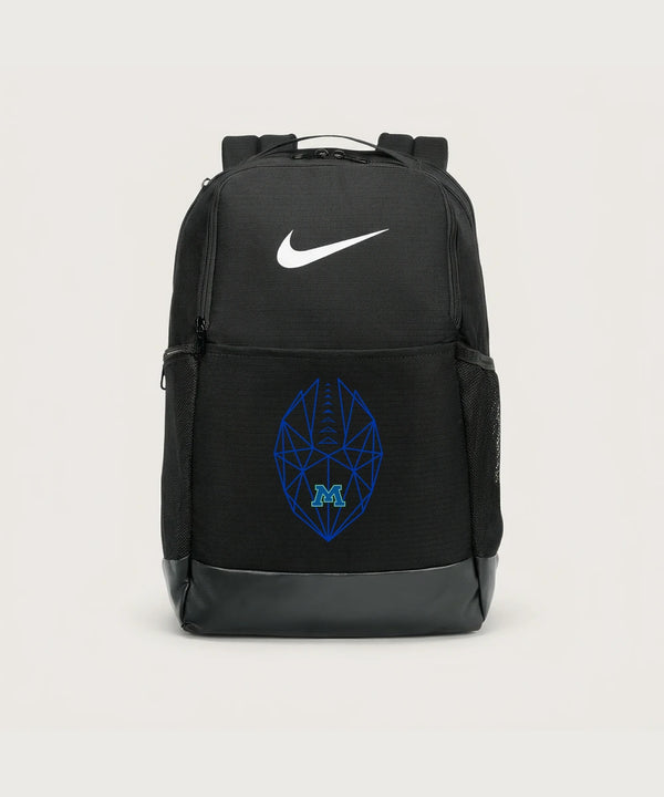 Minnewaska Area High School Football (Boys) - Black Nike Brasilia Medium Backpack NKDH7709