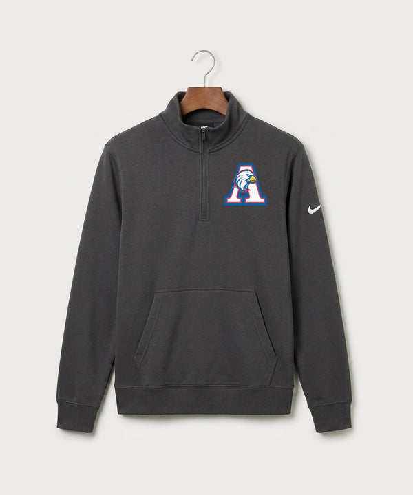 Apollo High School Football (Boys) - Anthracite Nike Club Fleece Sleeve Swoosh 1/2-Zip NKDX6718