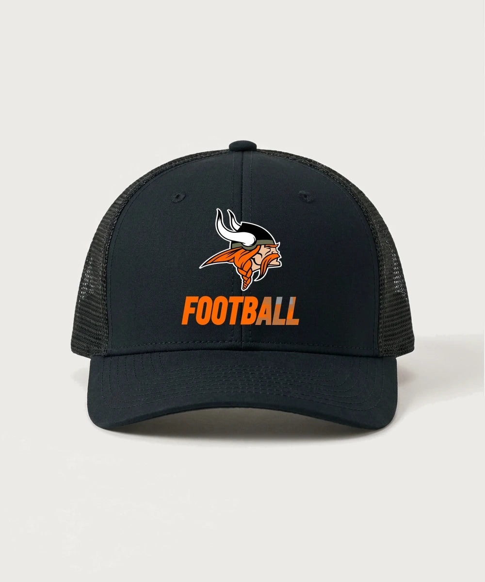 Littlefork Big Falls High School Football (Boys) - Black/ Black Sport-Tek Club Trucker Cap STC46