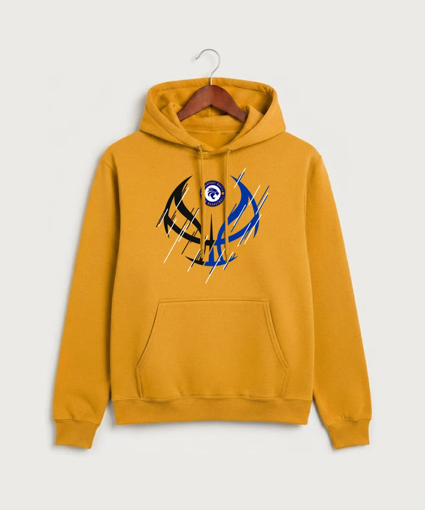 GF E2E Test 05 Boys Basketball - Gold Port & Co Core Fleece Pullover Hooded Sweatshirt. PC78H