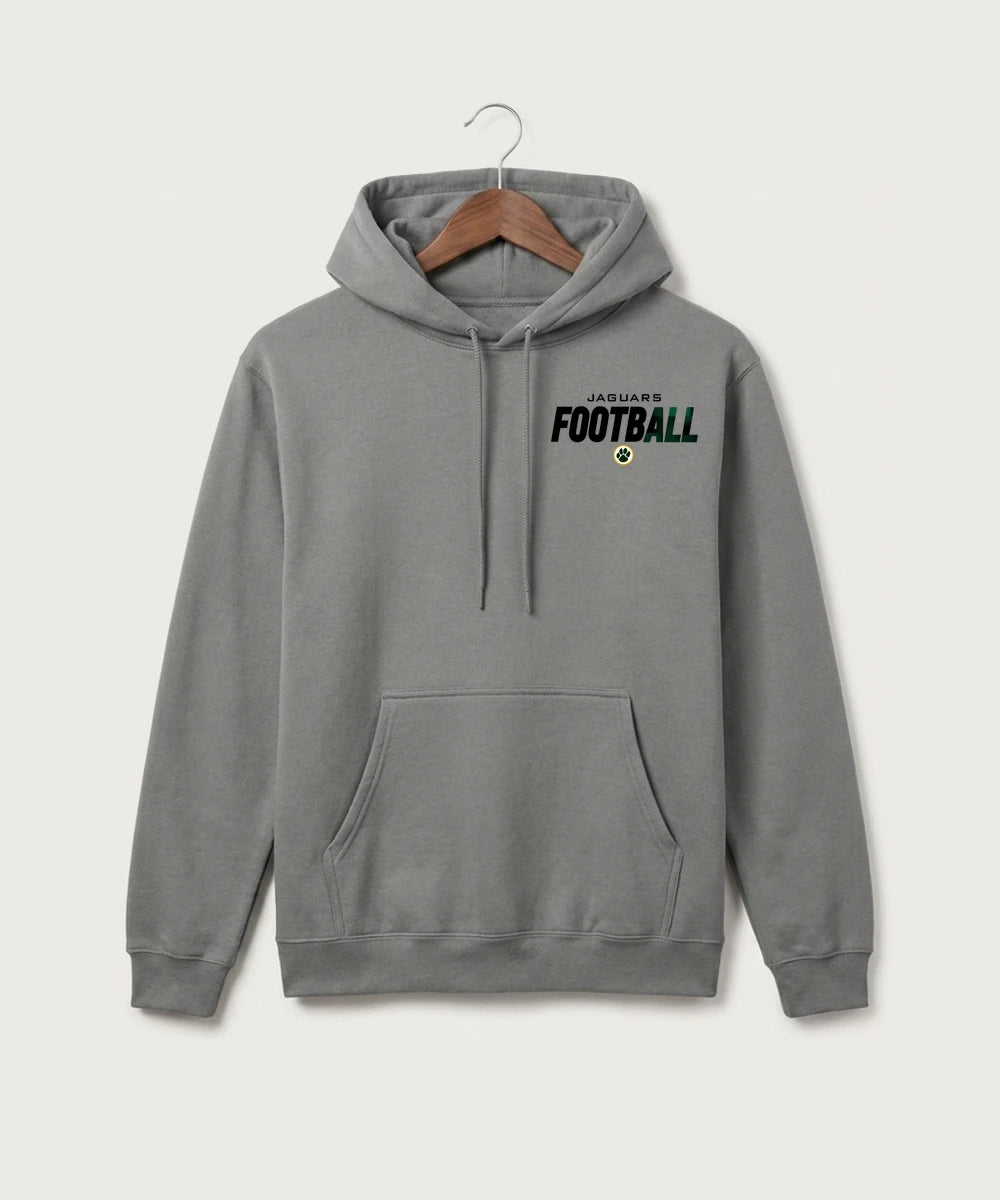Ashwaubenon High School Football (Boys) (Sandbox) - Medium Grey Port & Co Core Fleece Pullover Hooded Sweatshirt. PC78H
