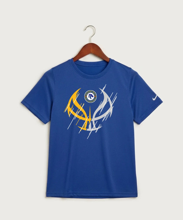 GF E2E Test 05 Boys Basketball - Game Royal Nike Youth Swoosh Sleeve rLegend Tee NKDX8787