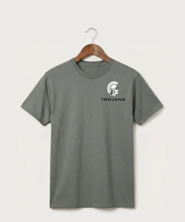 GF E2E Test 09 Football - Medium Grey Port & Co Core Cotton Tee. PC54