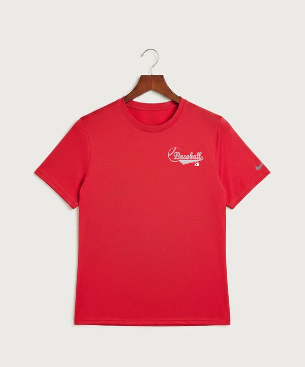 GF E2E Test 04 Baseball - University Red Nike Swoosh Sleeve rLegend Tee NKDX8730