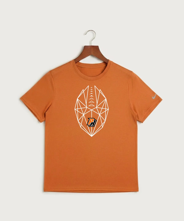 Park Rapids Area High School Football (Boys) - Desert Orange Nike Swoosh Sleeve rLegend Tee NKDX8730