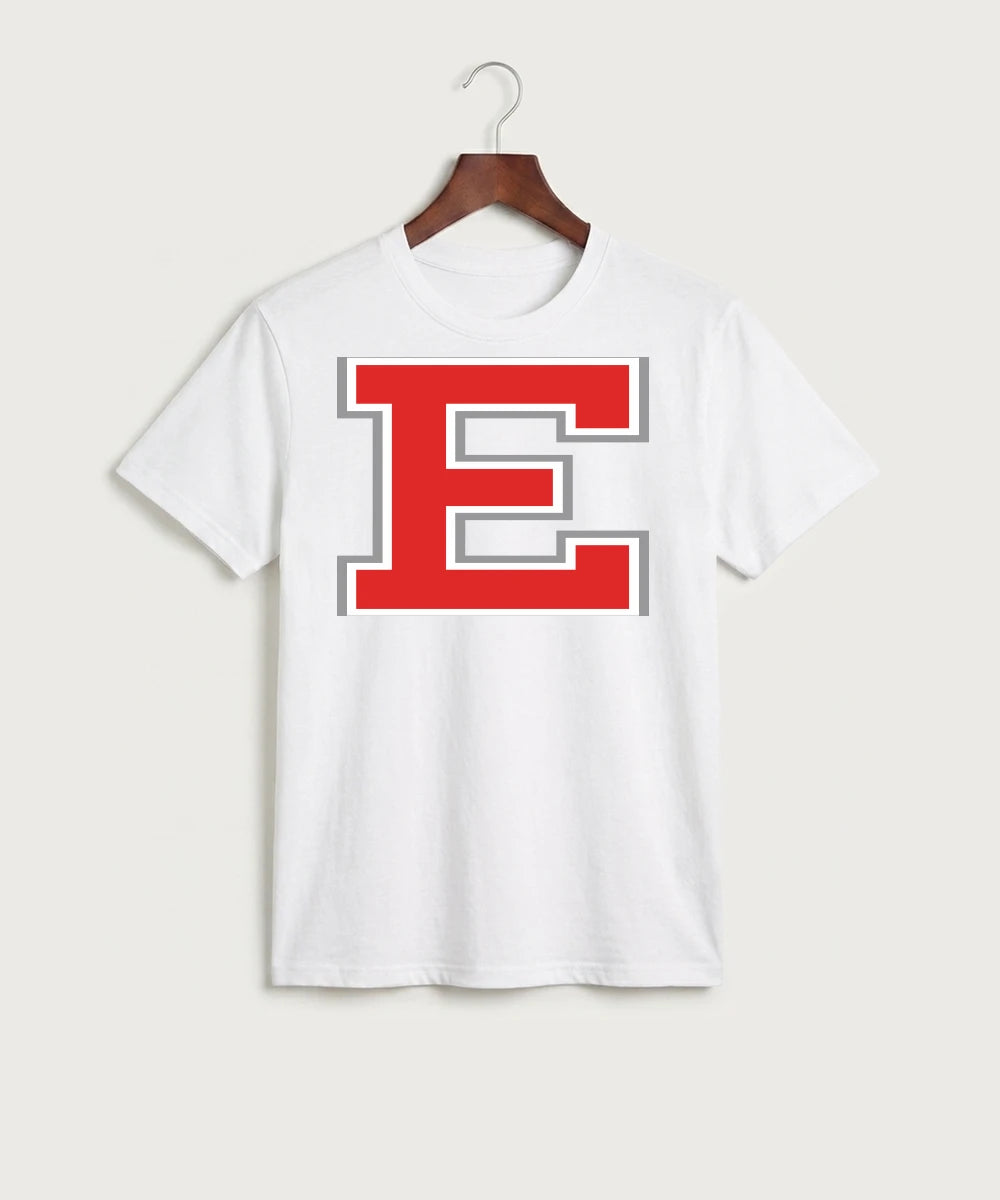 Duluth East High School Football (Boys) - White Port & Co Core Cotton Tee. PC54