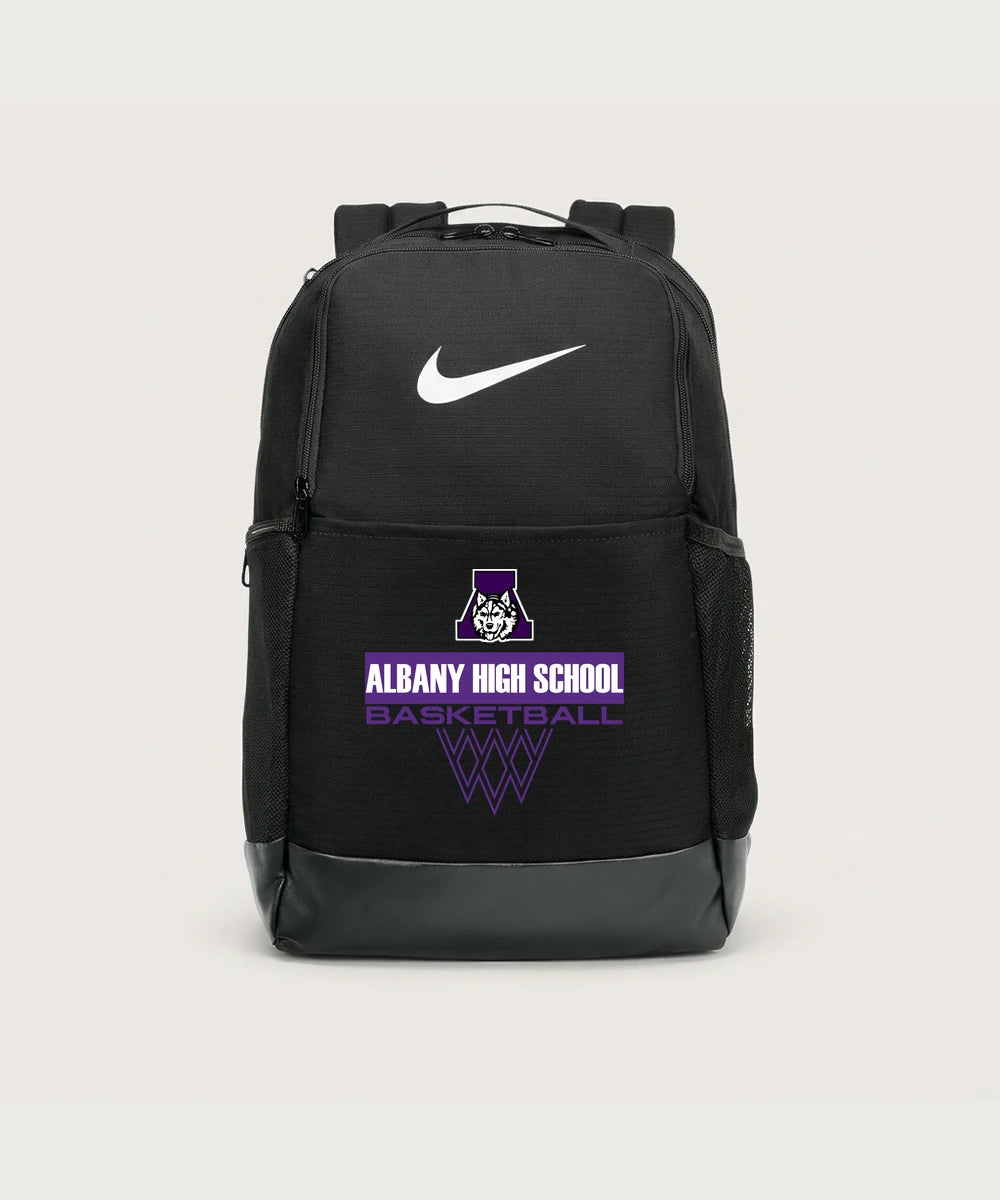 Albany High School Basketball (Boys) - Black Nike Brasilia Medium Backpack NKDH7709