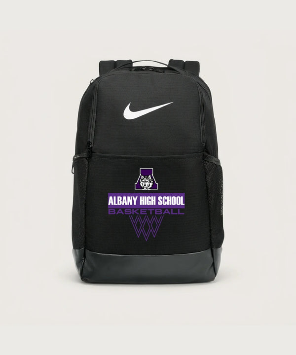 Albany High School Basketball (Boys) - Black Nike Brasilia Medium Backpack NKDH7709