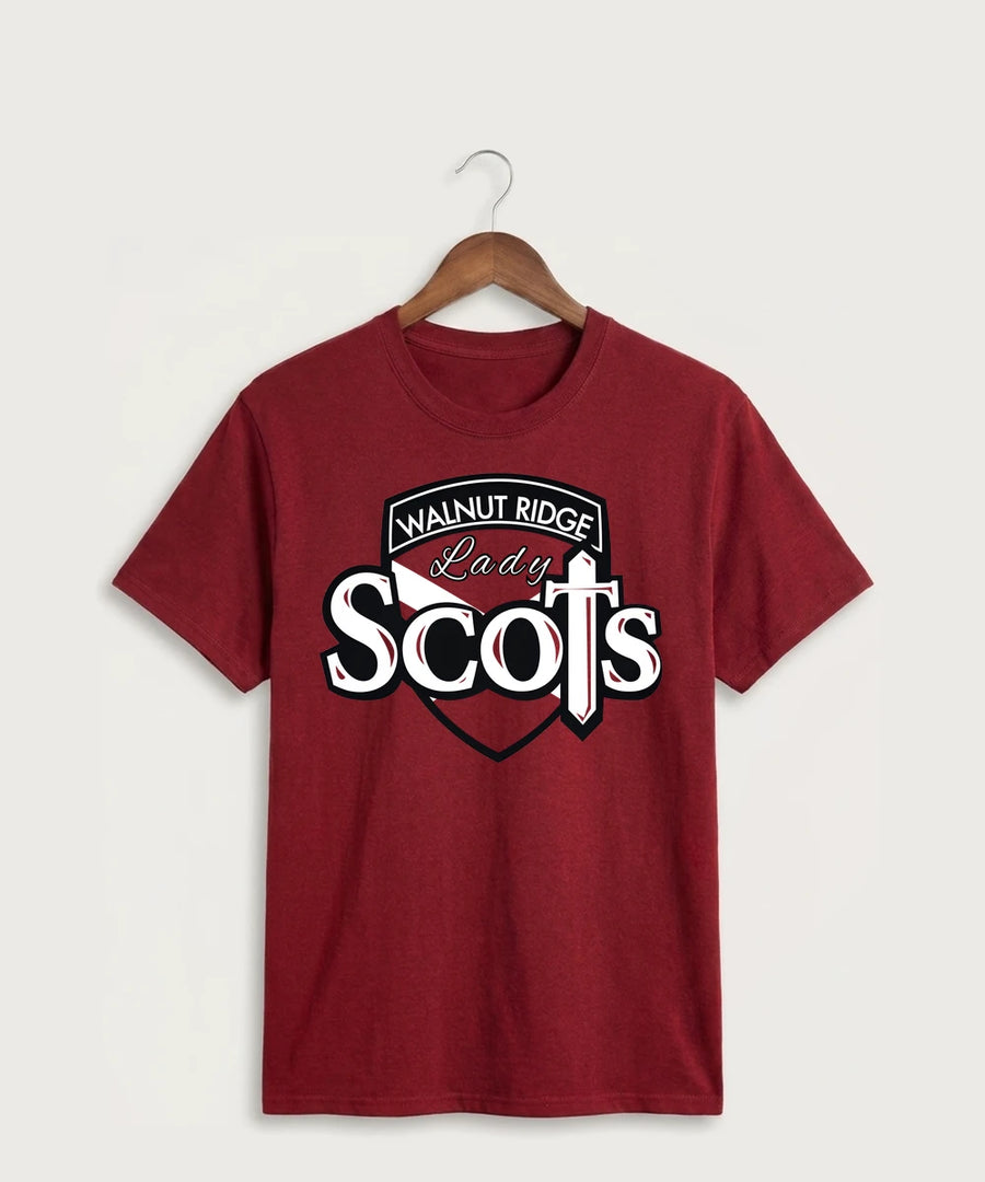 Walnut Ridge High School Basketball Team Store - Cardinal Port & Co Core Cotton Tee. PC54