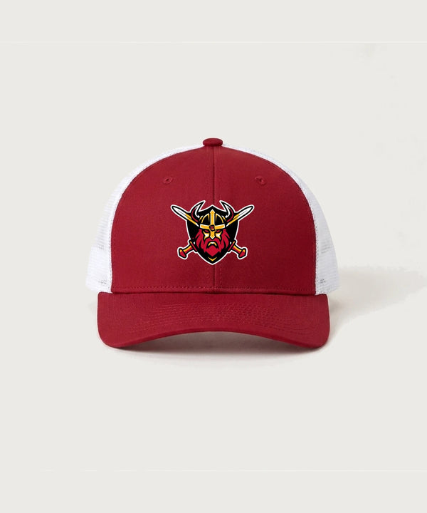 Mille Lacs High School Football (Boys) - Deep Red/ White Sport-Tek Club Trucker Cap STC46