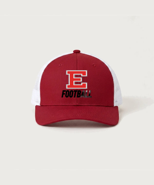 Duluth East High School Football (Boys) - Deep Red/ White Sport-Tek Club Trucker Cap STC46