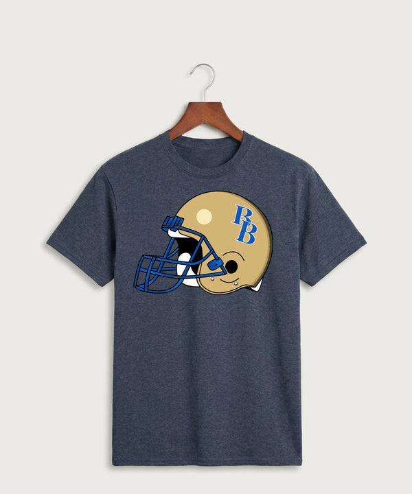 Braham Area High School Football (Boys) - Heather Navy Port & Co Core Cotton Tee. PC54