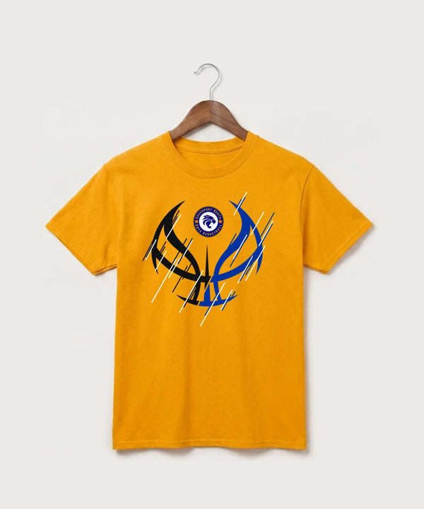GF E2E Test 05 Boys Basketball - Gold Port & Co Core Cotton Tee. PC54