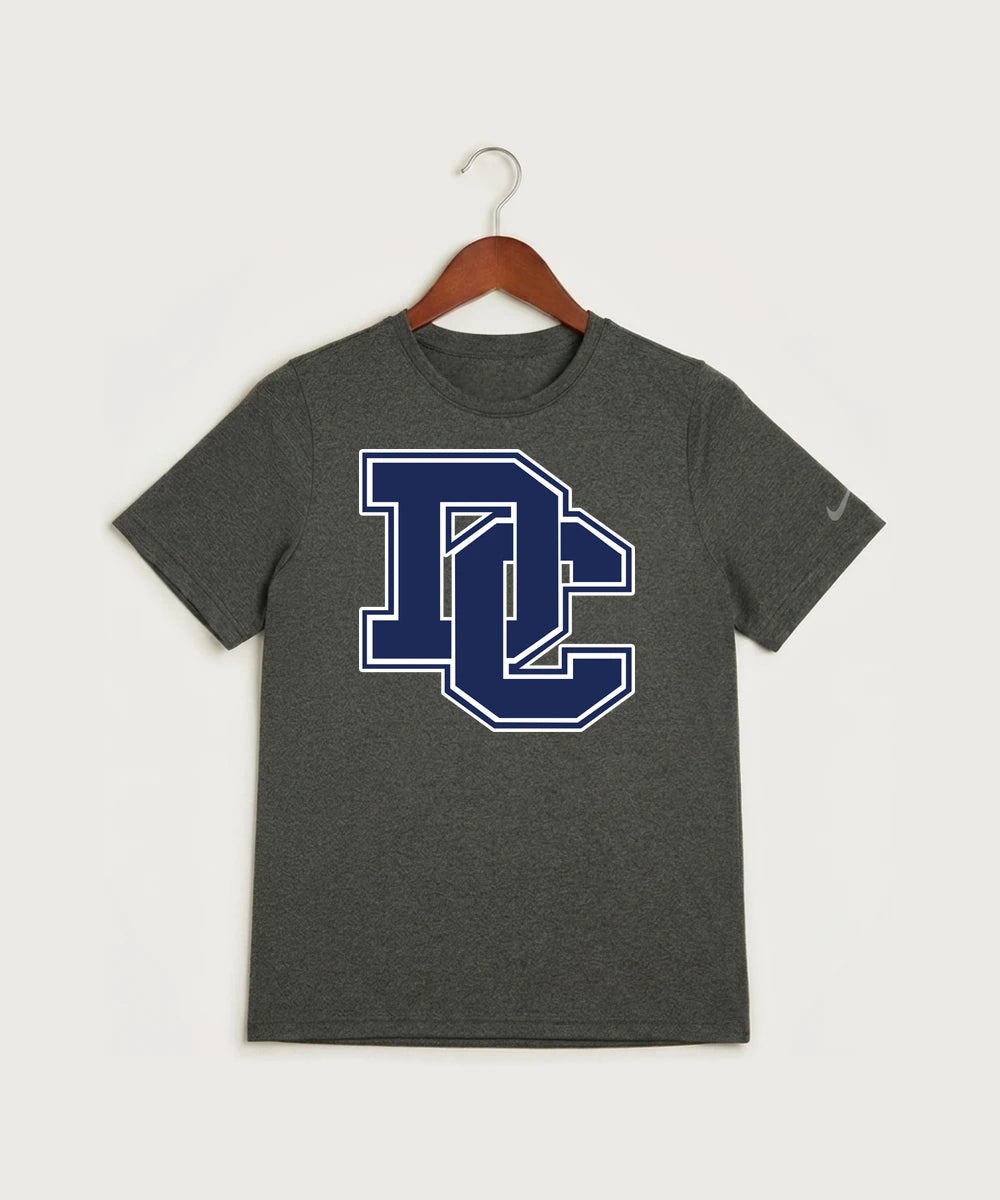 Dassel Cokato High School Football (Boys) - Dark Smoke Heather Nike Youth Swoosh Sleeve rLegend Tee NKDX8787