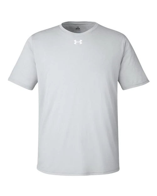 Ashwaubenon High School Football (Boys) - Mod Grey Light Heather/ White Men's Team Tech™ T-Shirt (model)