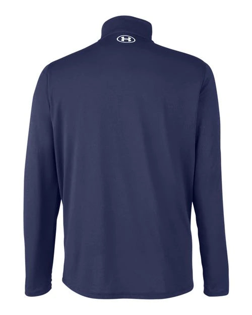 Abingdon High School Football (Boys) - Midnight Navy/ White Men's Team Tech™ Quarter-Zip Pullover — back