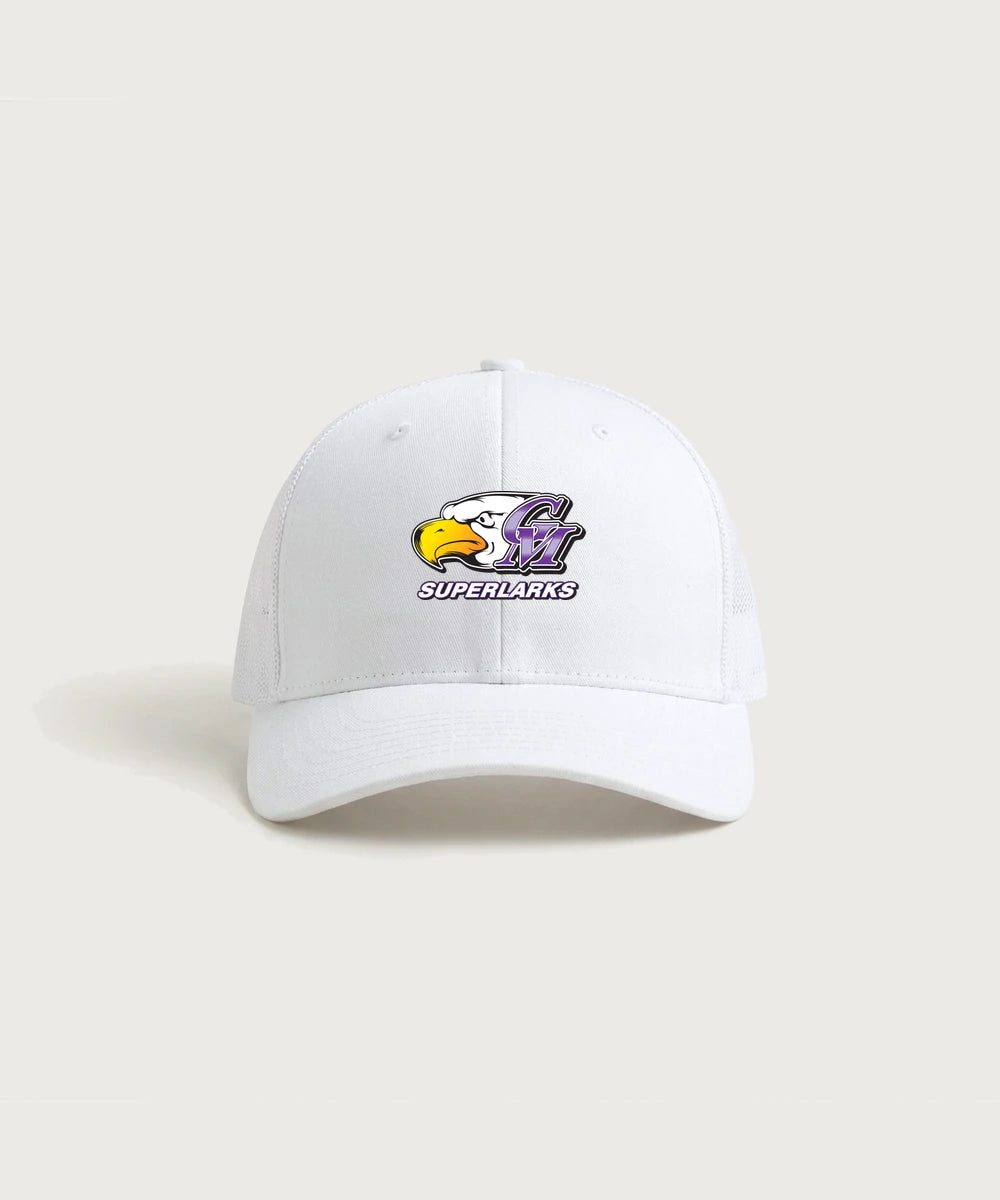 Grand Meadow Football - White/ White Sport-Tek Club Trucker Cap STC46