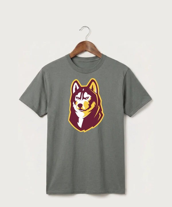 Pillager High School Football (Boys) - Medium Grey Port & Co Core Cotton Tee. PC54