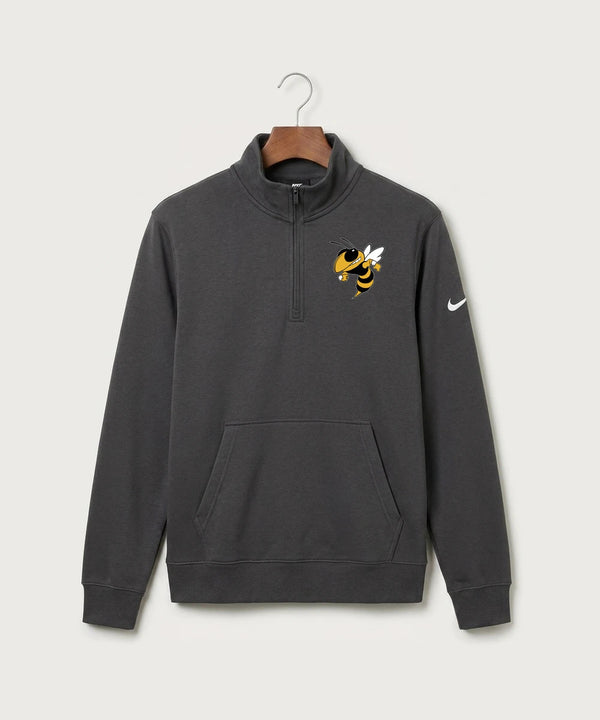 Perham High School Football (Boys) - Anthracite Nike Club Fleece Sleeve Swoosh 1/2-Zip NKDX6718