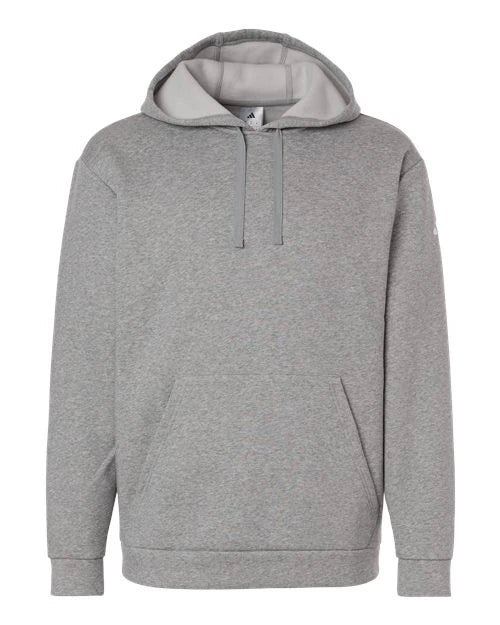 Ashwaubenon High School Football (Boys) - Medium Grey Heather Men's Fleece Hooded Sweatshirt (model)