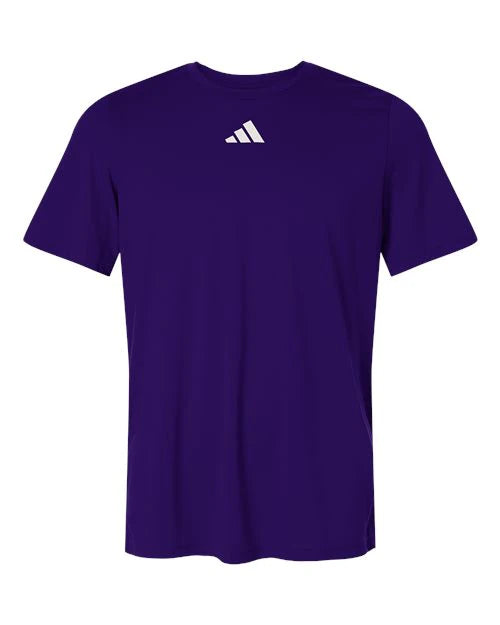 Ashwaubenon High School Football (Boys) - Team Collegiate Purple/ White Men's Pregame T-Shirt (model)