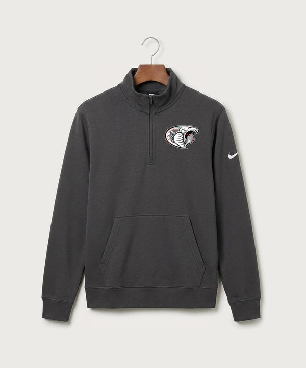 Triton High School Volleyball (Girls) - Anthracite Nike Club Fleece Sleeve Swoosh 1/2-Zip NKDX6718