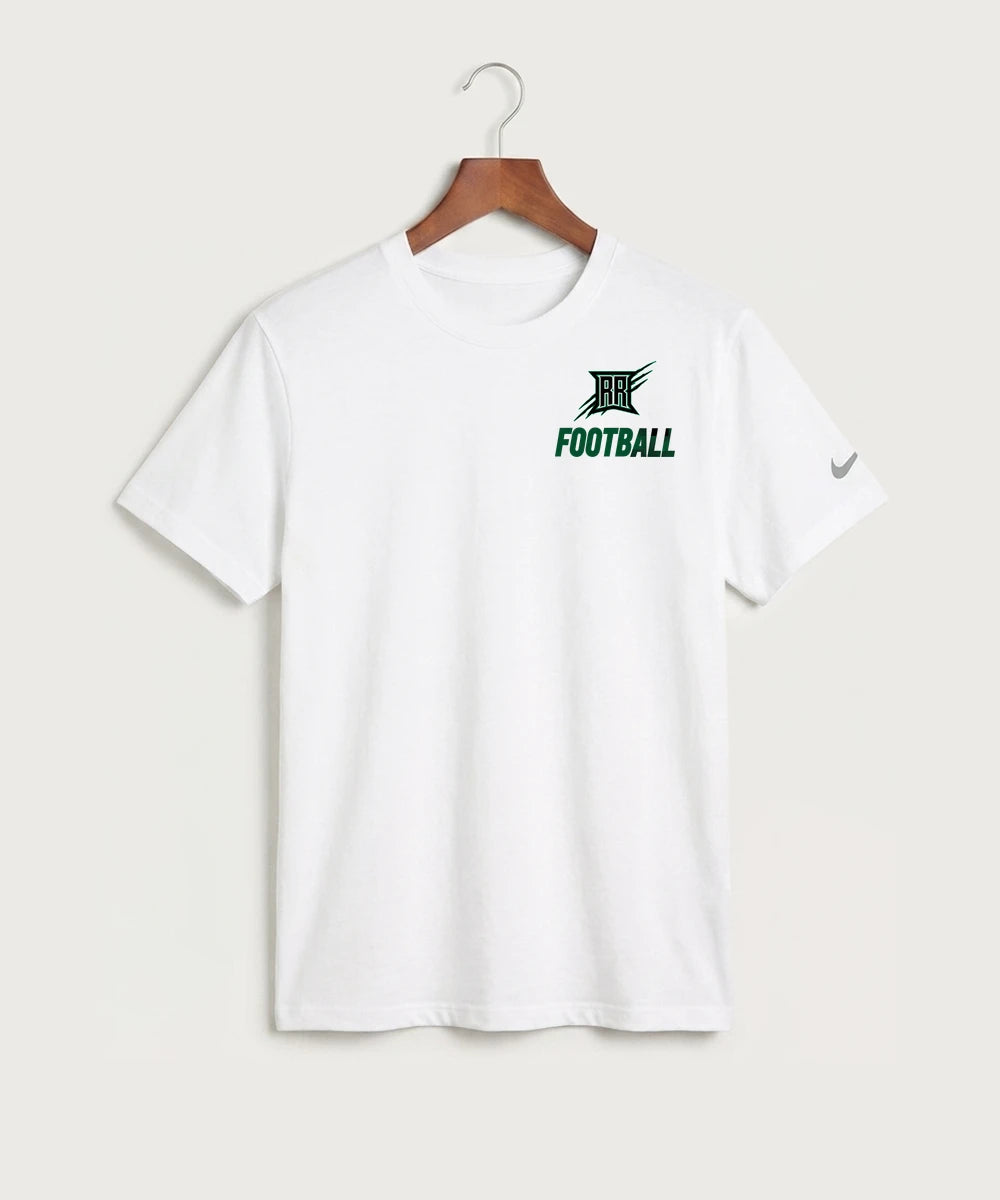 Rock Ridge High School Football (Boys) - White Nike Swoosh Sleeve rLegend Tee NKDX8730