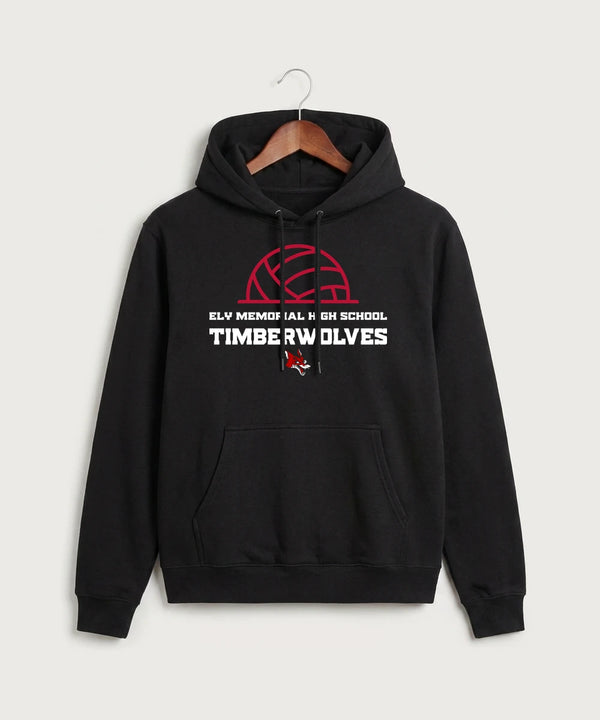 Ely Memorial High School Volleyball (Girls) - Black Hoodie Value