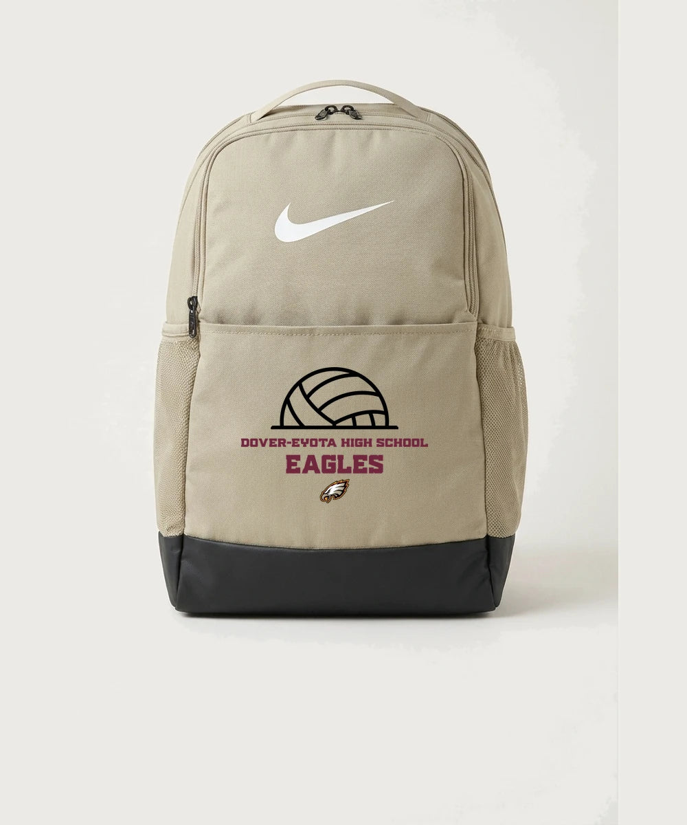 Dover-Eyota High School Volleyball (Girls) - Desert Khaki Nike Brasilia Medium Backpack NKDH7709