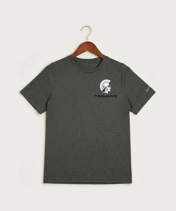 Wauwatosa West Football - Dark Smoke Heather Nike Youth Swoosh Sleeve rLegend Tee NKDX8787