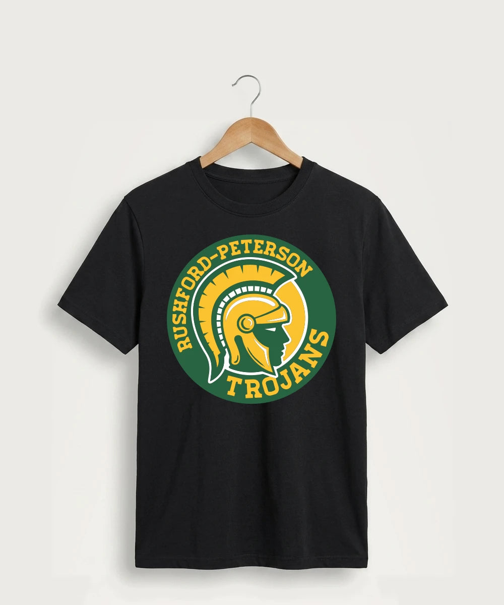 Rushford Peterson High School Football (Boys) - Jet Black Port & Co Core Cotton Tee. PC54