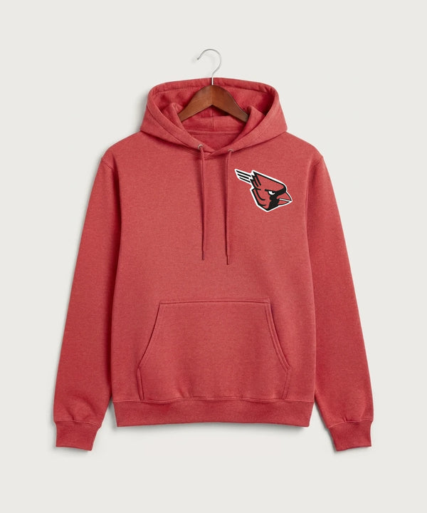 Forreston Track and Field - Heather Red Port & Co Core Fleece Pullover Hooded Sweatshirt. PC78H