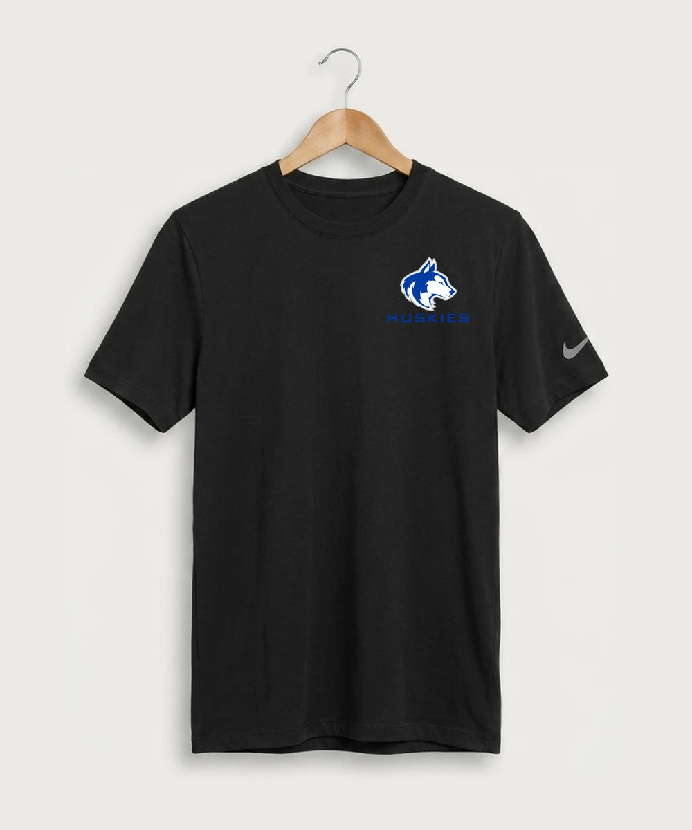 Owatonna High School Volleyball (Girls) - Black Nike Swoosh Sleeve rLegend Tee NKDX8730
