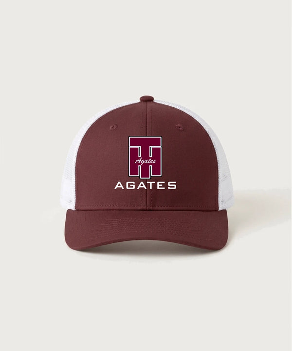 Two Harbors High School Football (Boys) - Maroon/ White Sport-Tek Club Trucker Cap STC46