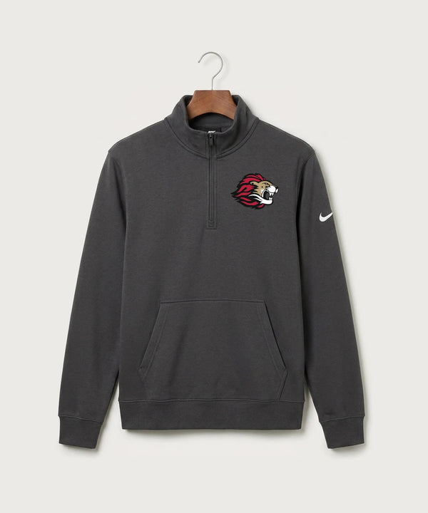 Spring Grove High School Football (Boys) - Anthracite Nike Club Fleece Sleeve Swoosh 1/2-Zip NKDX6718