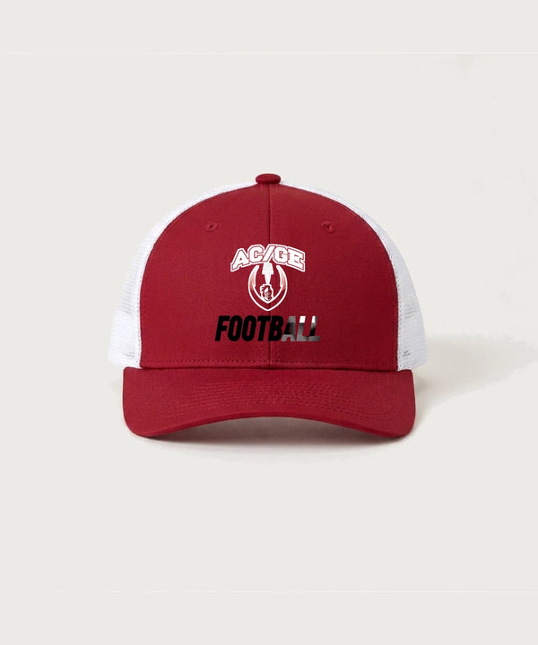 Alden-Conger-Glenville Emmons High School Football (Boys) - Deep Red/ White Sport-Tek Club Trucker Cap STC46