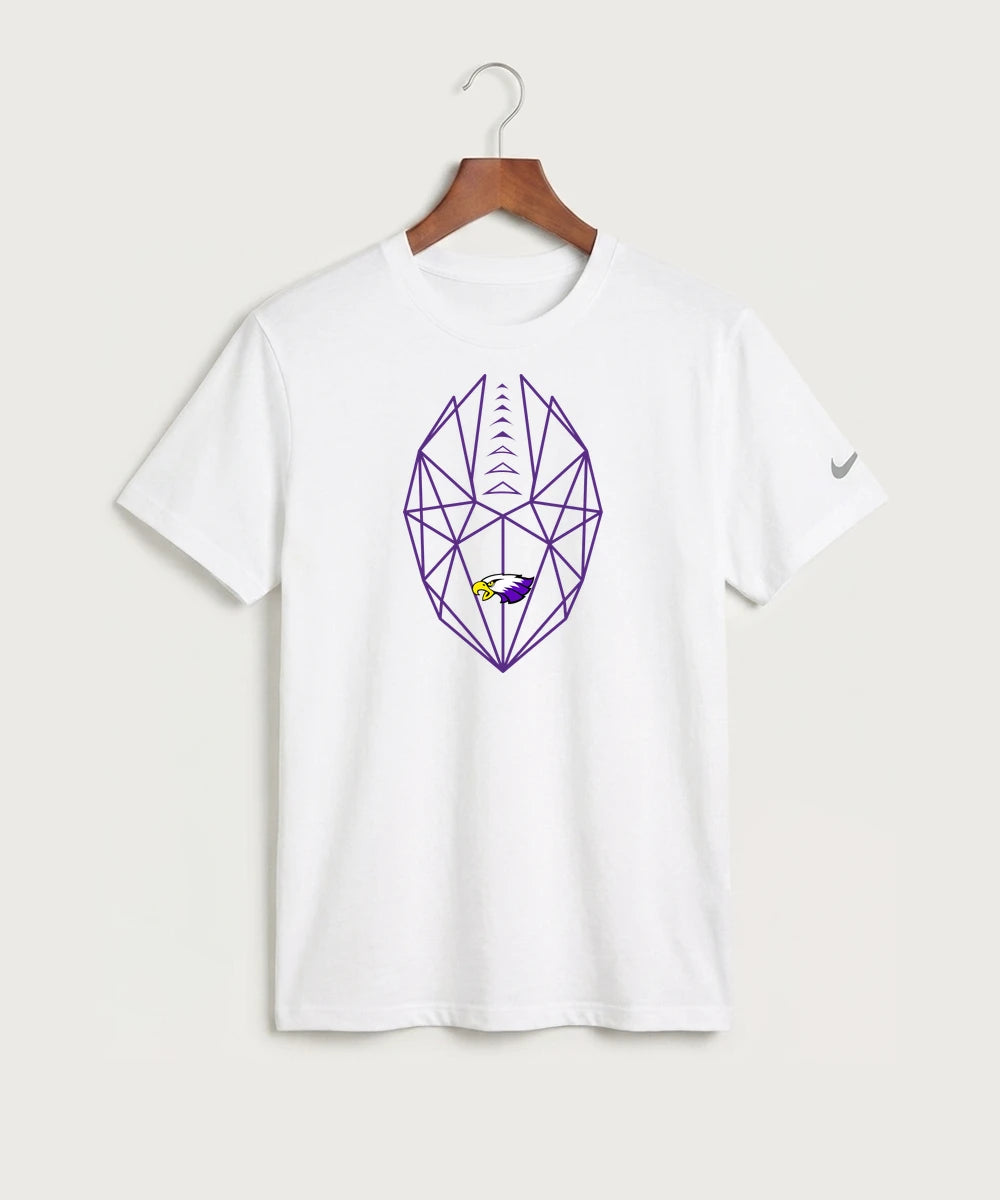 Red Wing High School Football - White Nike Swoosh Sleeve rLegend Tee NKDX8730