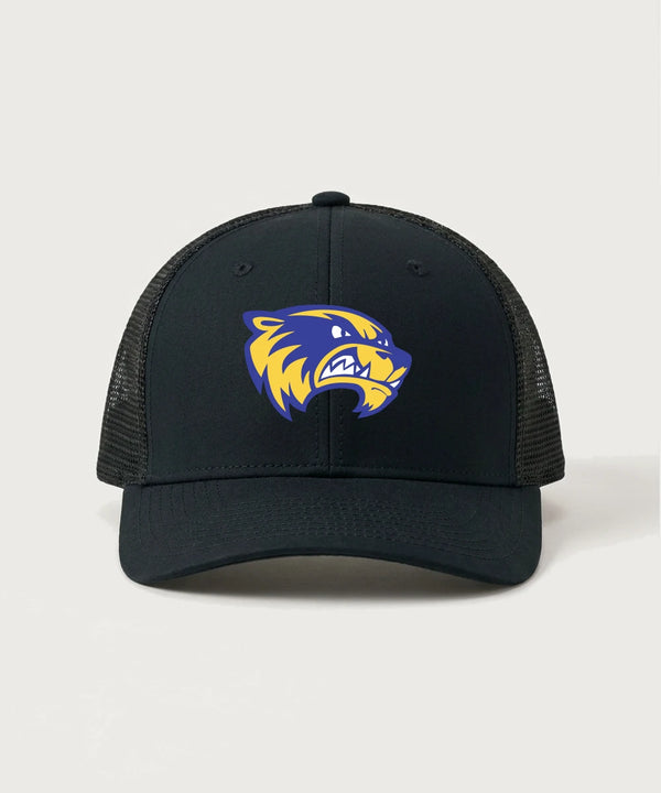 Wadena Deer Creek High School Football (Boys) - Black/ Black Sport-Tek Club Trucker Cap STC46