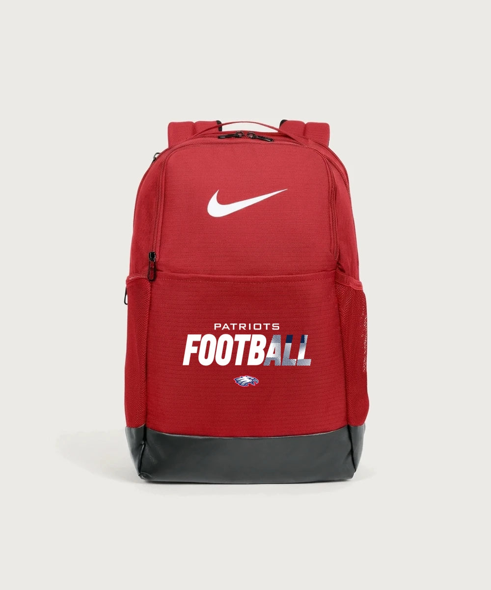 Pequot Lakes High School Football (Boys) - University Red Nike Brasilia Medium Backpack NKDH7709