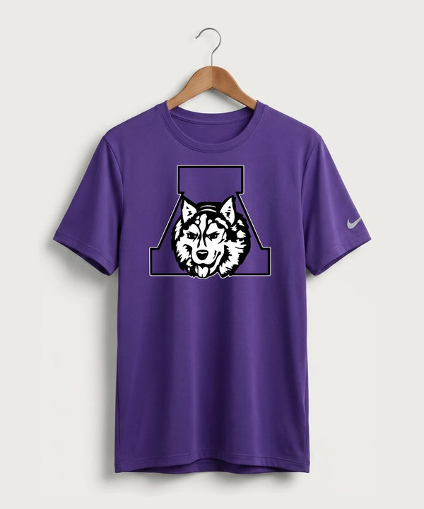 Albany High School Football (Boys) - Court Purple Nike Swoosh Sleeve rLegend Tee NKDX8730