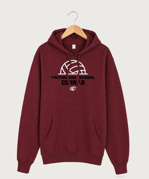 Triton High School Volleyball (Girls) - Burgundy Hoodie Value