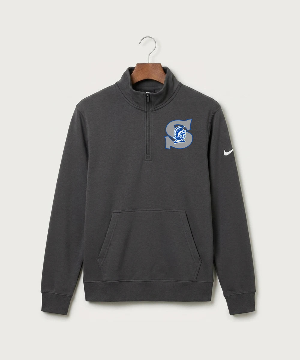 Green Bay Southwest High School Volleyball (Girls) - Anthracite Nike Club Fleece Sleeve Swoosh 1/2-Zip NKDX6718